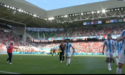 Video:Incidente en juegos Olímpicos durante juego Argentina-Marruecos