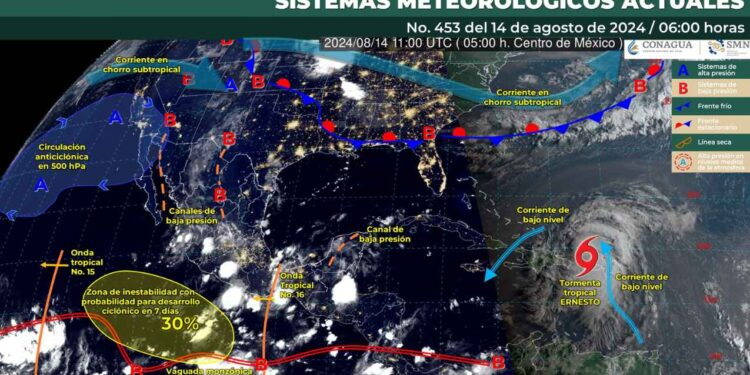 Fuertes tormentas afectarán varias regiones del país