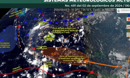 Llega el frente frío número 1 a nuestro país, lluvia en algunos estados.