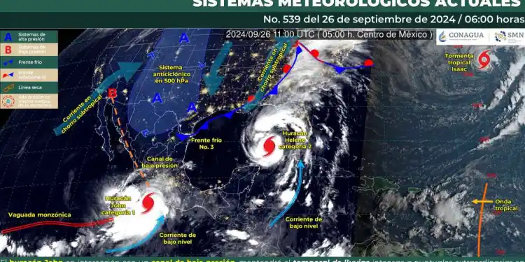 Continuarán  las lluvias intensas en estas regiones del país