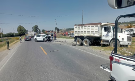 Accidente de tránsito en la carretera Perote – Altotonga