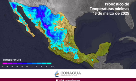 Frío en el noroeste del país y mucho calor en GUERRERO, OAXACA Y CHIAPAS.