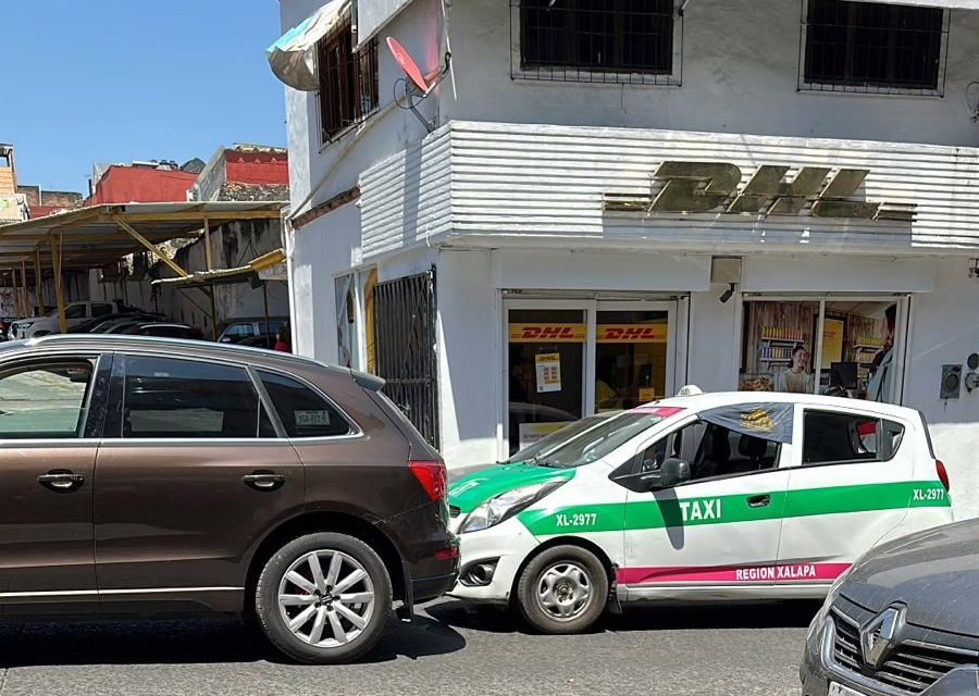 Choque por alcance en la zona centro de Xalapa