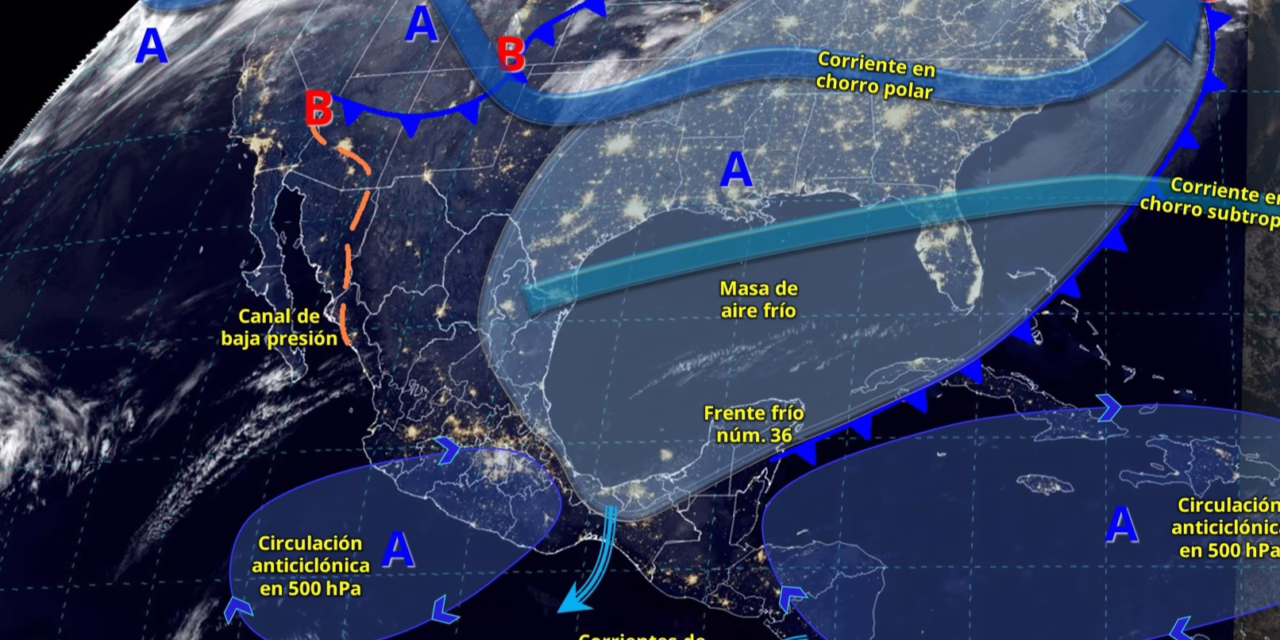 PRONÓSTICO DE LLUVIAS Y CHUBASCOS EN EL CENTRO, SUR, ORIENTE Y SURESTE DEL PAÍS, INCLUIDA LA PENÍNSULA DE YUCATÁN