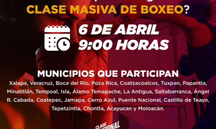 Invita IVD a participar en la Clase Nacional de Boxeo por la Paz este 06 de abril