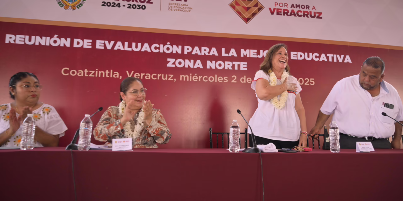 Veracruz cuenta con magisterio de primera para enfrentar el rezago educativo: Gobernadora