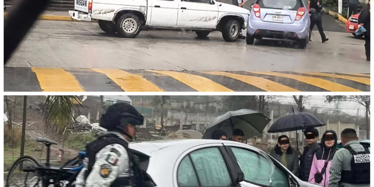 Accidente a la altura de El Lencero y 3 más en Xalapa