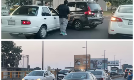 Dos accidentes de tránsito esta tarde en la avenida Lázaro Cárdenas