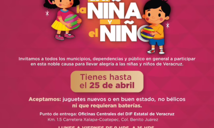 Invita DIF Estatal Veracruz a sumarse a la Colecta de Juguetes