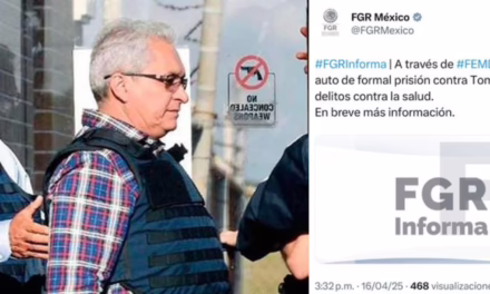 Auto de formal prisión a Tomás Yarrington permanecerá recluido en el Penal del Altiplano en Edomex.