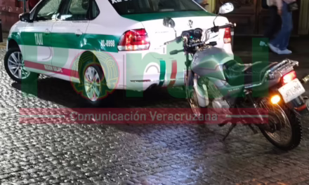 Accidente de tránsito en la zona centro de Xalapa