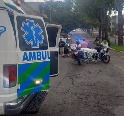 Motociclista lesionado en accidente de tránsito en la avenida Villahermosa
