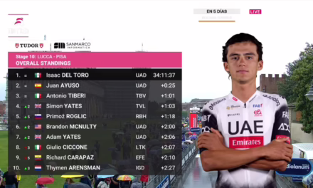 Mexicano Isaac del Toro sigue líder del Giro de Italia