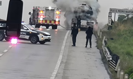 Se incendia Pipa en la autopista Acayucan – Cosoleacaque