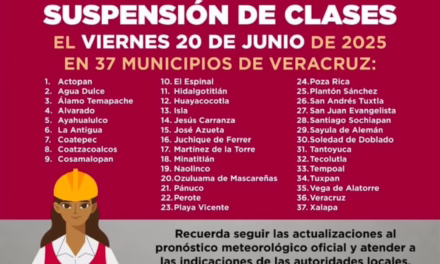 Suspenden clases en 37 municipios este viernes por efectos de Erick
