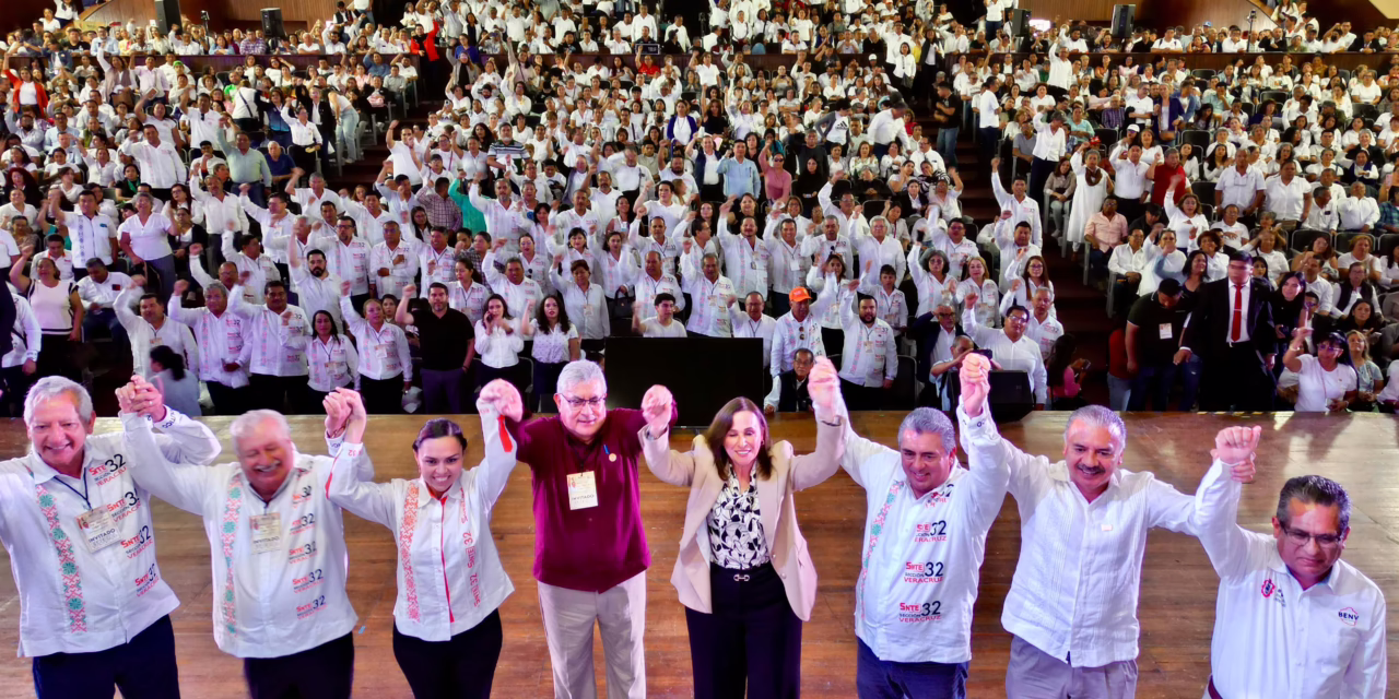 Reitera Rocío Nahle respaldo total al magisterio; reconoce su fuerza, unidad y compromiso con Veracruz