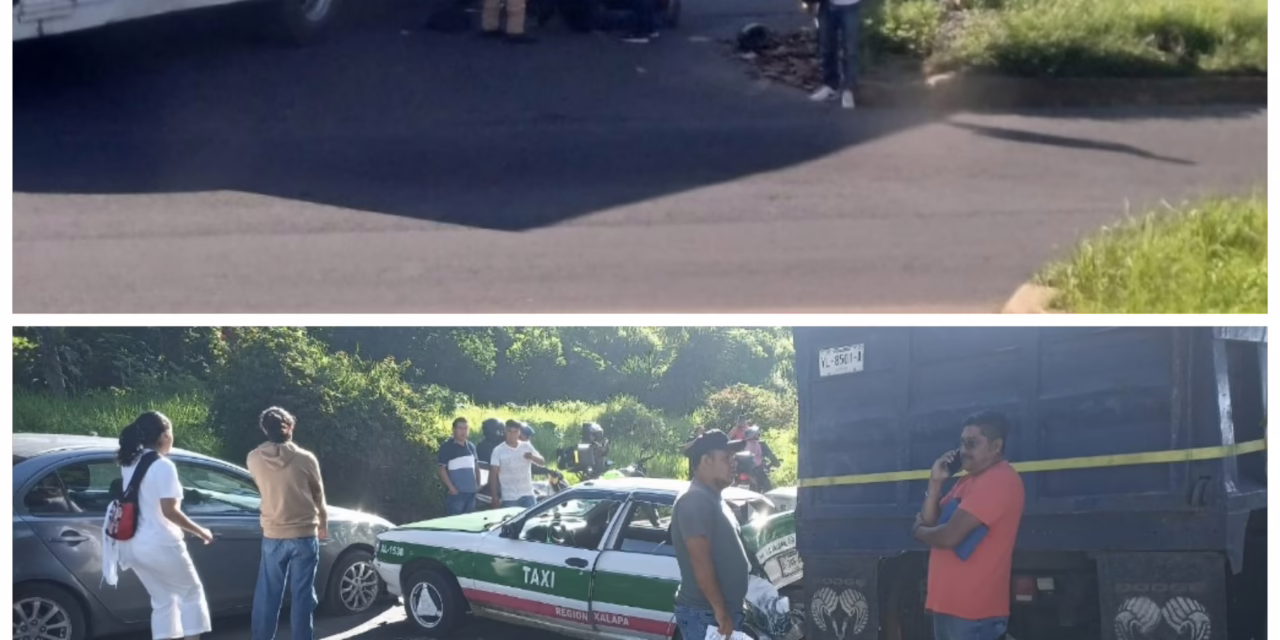 Carambola y motociclista lesionado en accidente en la zona de Banderilla