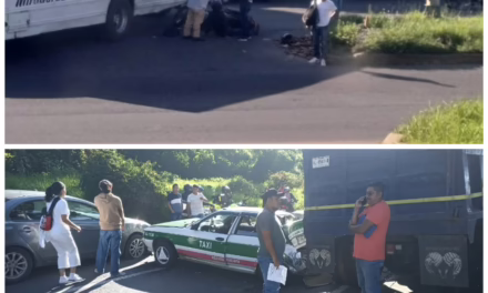 Carambola y motociclista lesionado en accidente en la zona de Banderilla