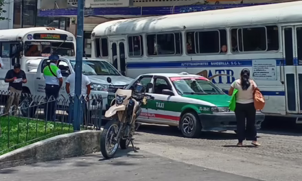 Accidente de en la zona centro de Xalapa