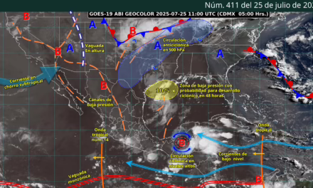 LLUVIAS PUNTUALES MUY FUERTES EN GUERRERO, OAXACA, CHIAPAS, VERACRUZ, TABASCO, CAMPECHE, YUCATÁN Y QUINTANA ROO