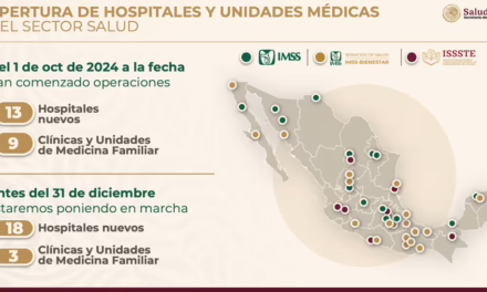 Se han inaugurado 13 nuevos hospitales y nueve clínicas de medicina familiar, informó Eduardo Clark García, subsecretario de Integración y Desarrollo del Sector Salud