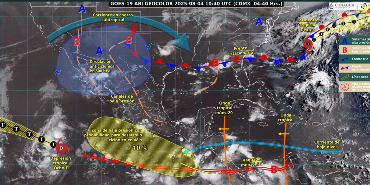 LLUVIAS PUNTUALES MUY FUERTES EN MICHOACÁN, GUERRERO, OAXACA Y CHIAPAS