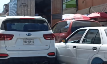 Accidente de tránsito en la zona centro de Xalapa