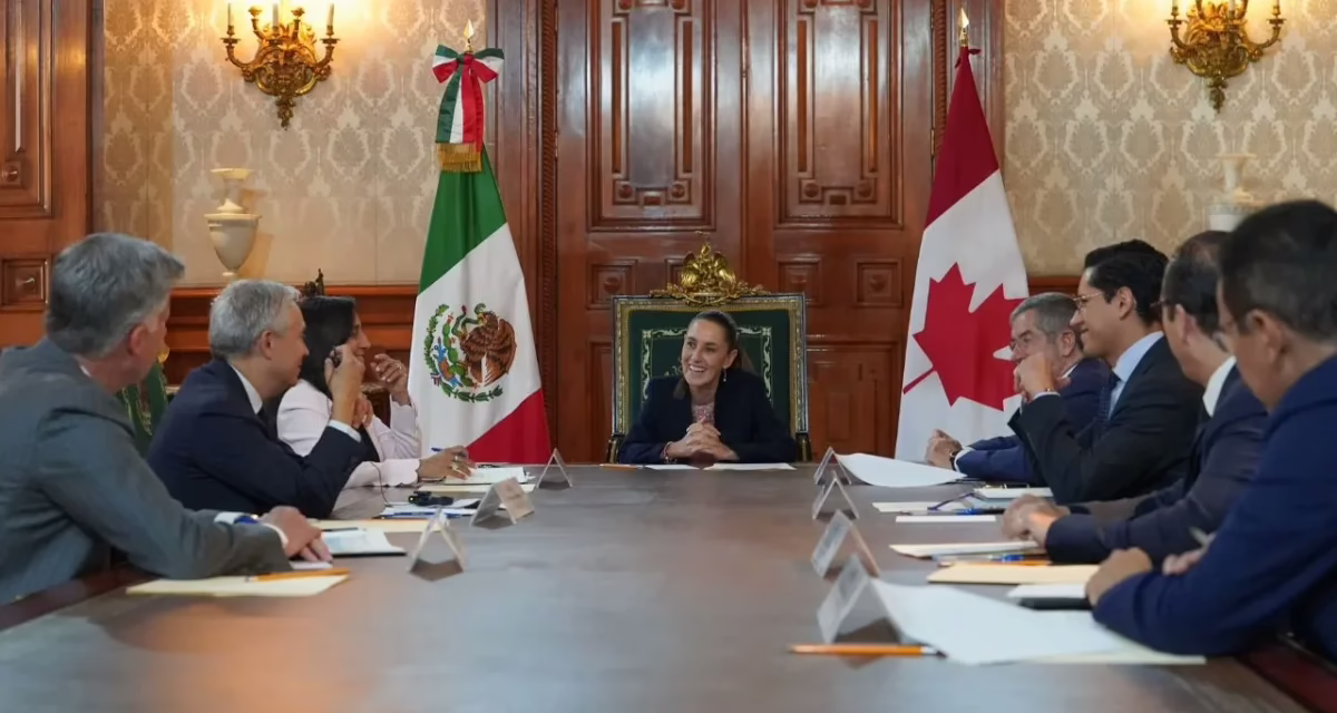 Sheinbaum se reúne con los ministros de Exteriores y Finanzas de Canadá