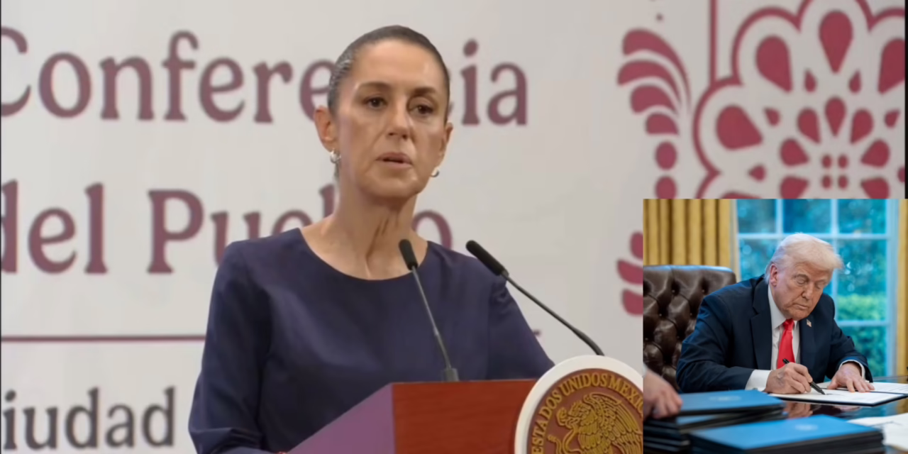 Claudia Sheinbaum descarta una invasión de tras la orden de Trump contra cárteles.