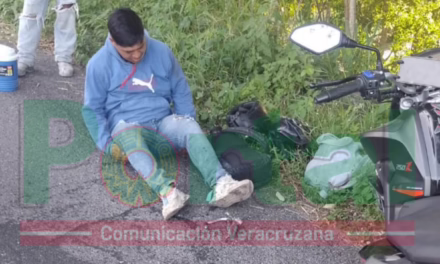 Chocan dos motociclistas en la carretera Xalapa-Veracruz