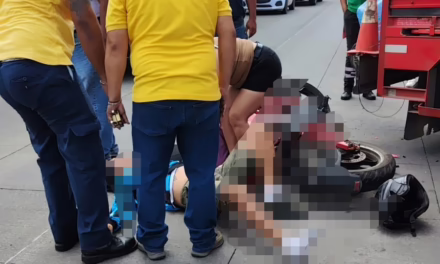 Motociclista lesionado en la carretera Las Trancas – Coatepec