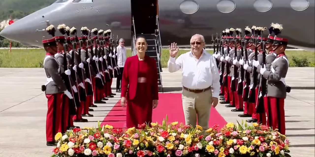 Sheinbaum llega a Guatemala para reunión con Bernardo Arévalo