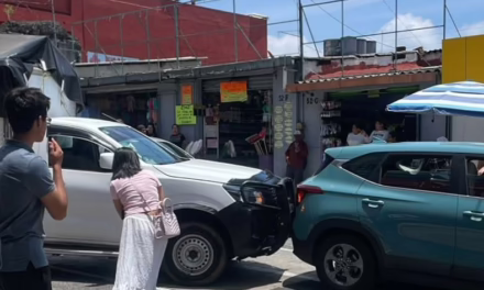 Accidente de tránsito en la zona centro de Xalapa