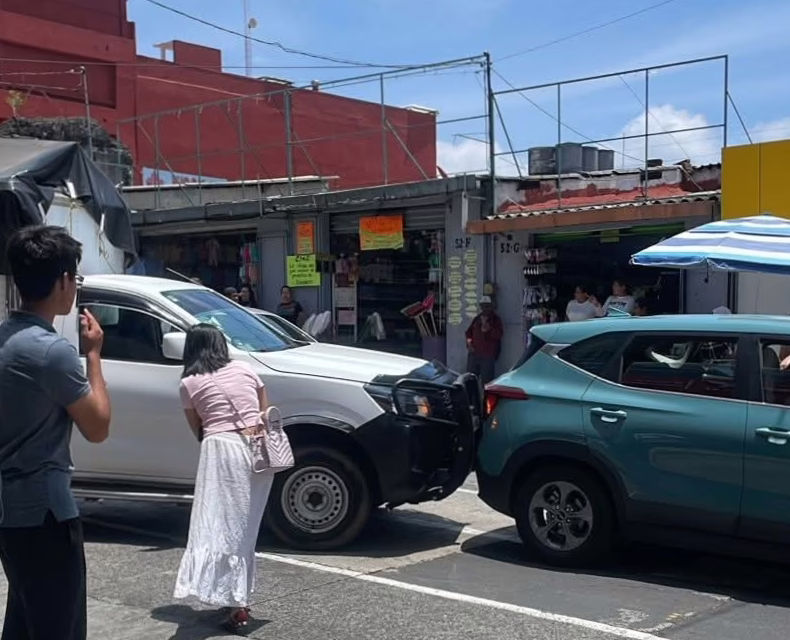 Accidente de tránsito en la zona centro de Xalapa