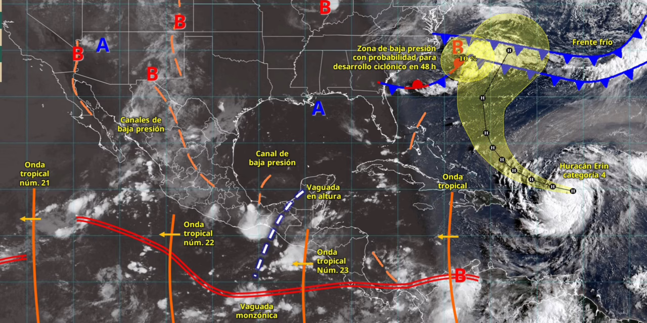 LLUVIAS MUY FUERTES EN CHIHUAHUA, DURANGO, NAYARIT, JALISCO, OAXACA Y CHIAPAS