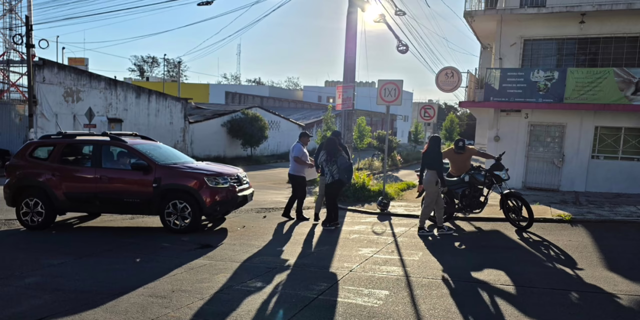 Accidente de tránsito en la Colonia Rafael Lucio de Xalapa
