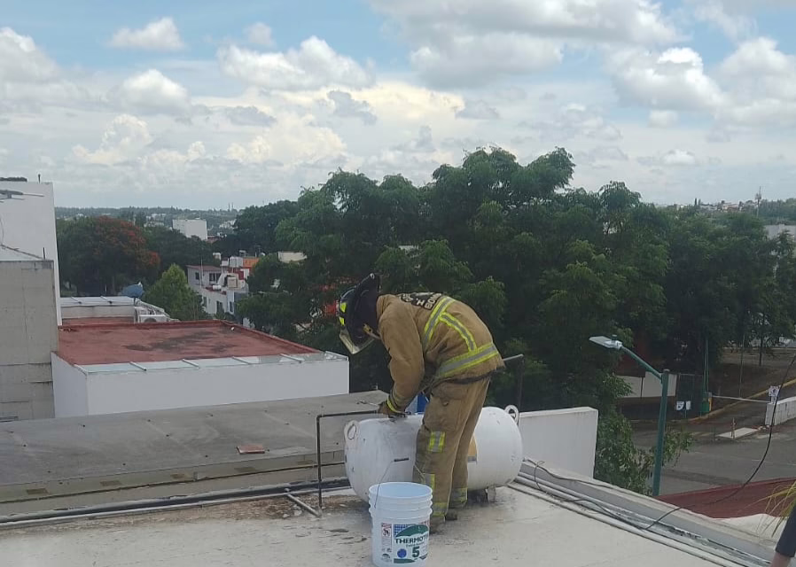 Fuga de gas en la Colonia Cañada de Animas
