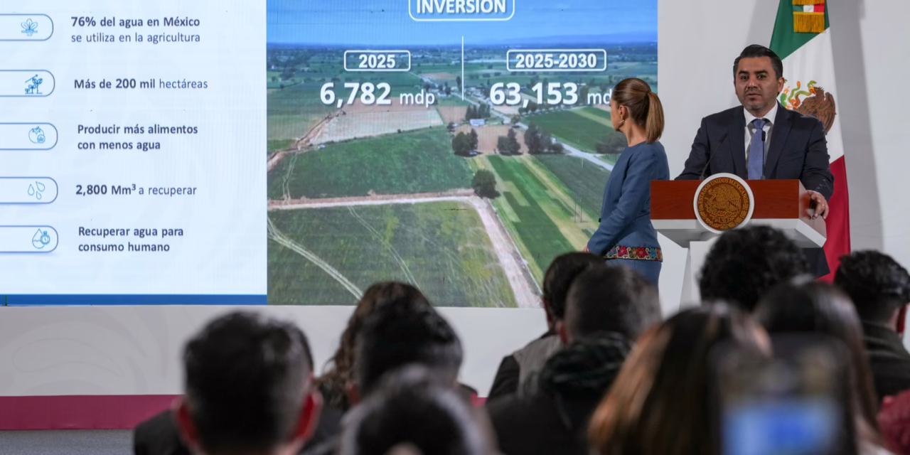 “Programa Nacional de Tecnificación del Campo permitirá producir con menos agua”: Sheinbaum