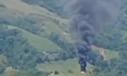 En Colombia un Helicóptero de la Policía Nacional fue atacado por dron