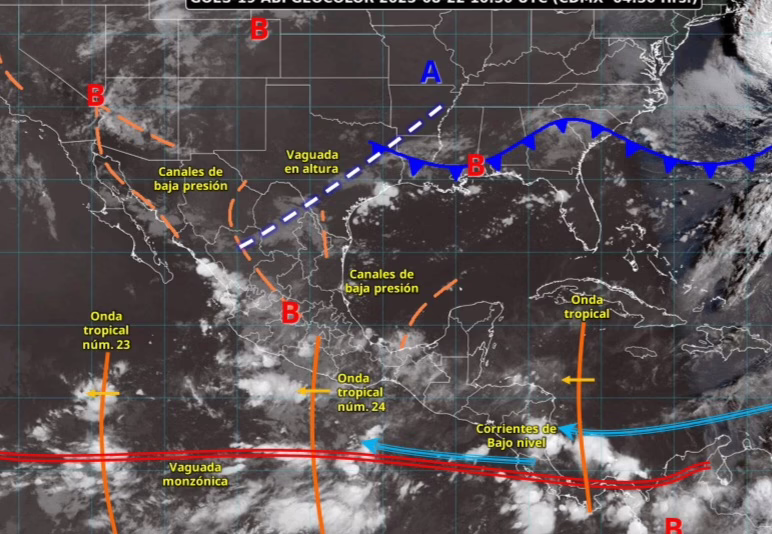 LLUVIAS INTENSAS EN ZONAS DE JALISCO, OAXACA Y VERACRUZ