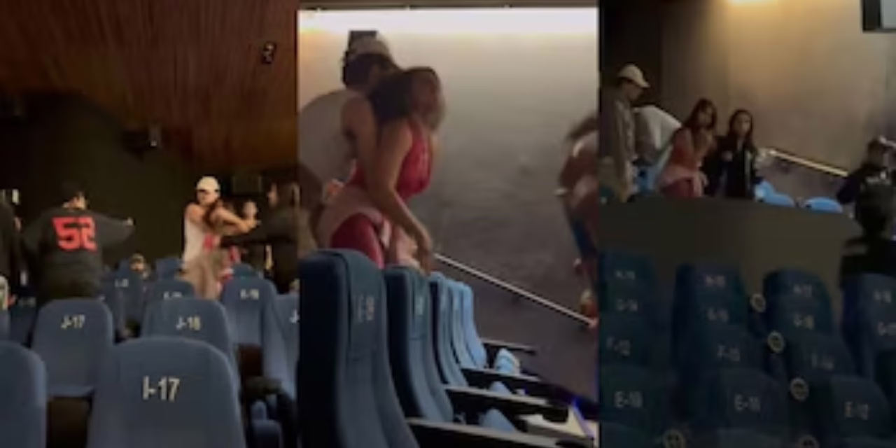 VIDEO:LADY CINETECA, MUJER DESATA PELEA EN SALA DE CINE
