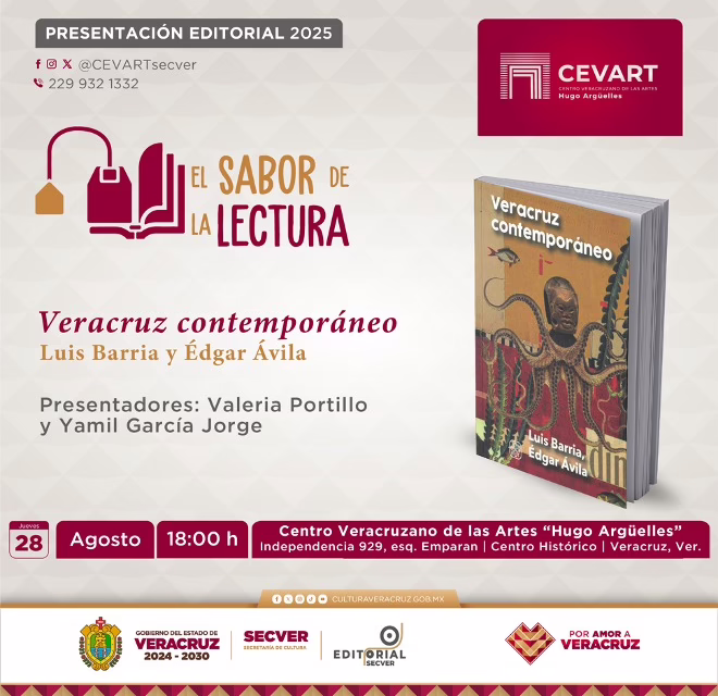 Presentarán el libro Veracruz Contemporáneo, este jueves en Xalapa y Veracruz