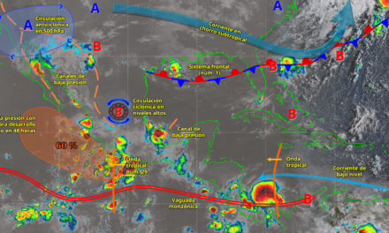Lluvias de diferente intensidad en toda la República Mexicana, las más significativas se esperan en Chihuahua, Sinaloa y Nayarit.