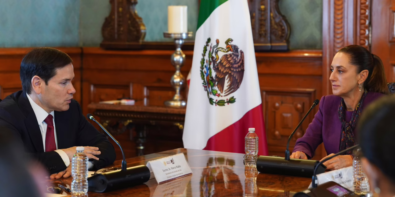 Sheinbaum destaca cooperación entre México y Estados Unidos tras reunión con Marco Rubio