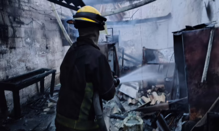 Un incendio moviliza a los servicios de emergencia en la colonia Carolino Anaya