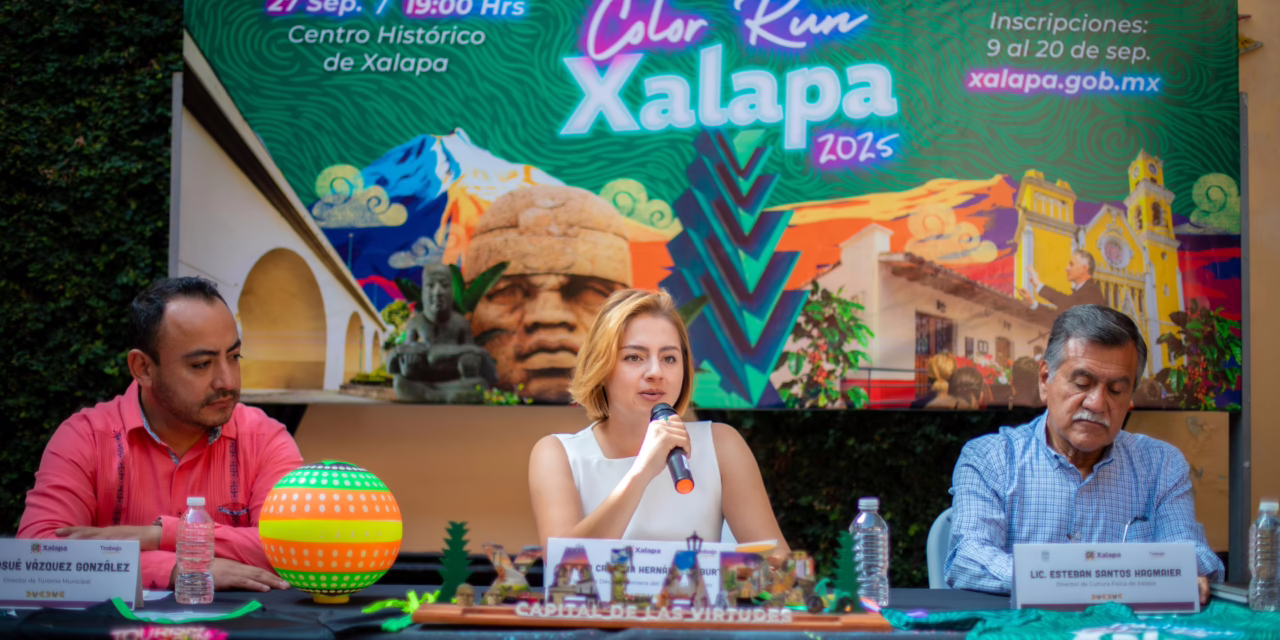 Invita Ayuntamiento a participar en la carrera Tourism Color Run Xalapa 2025