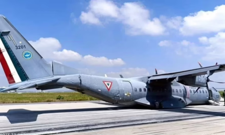 Avión de la Fuerza Aérea Mexicana realiza aterrizaje de emergencia en la Base Aérea Militar No. 1