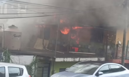 Incendio en vivienda de la colonia Progreso en Xalapa 