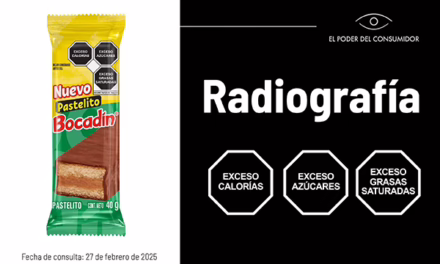 ¿Por qué el producto contiene el sello de EXCESO DE AZÚCARES?