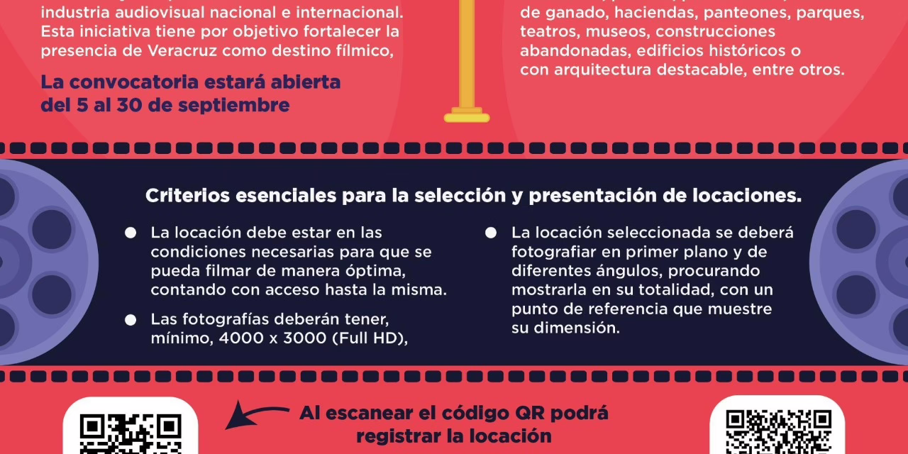 Invita SECTUR a registrar espacios en el Catálogo de Locaciones Fílmicas